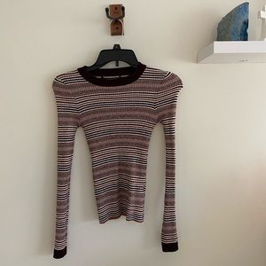 Stripped Long Sleeve Top